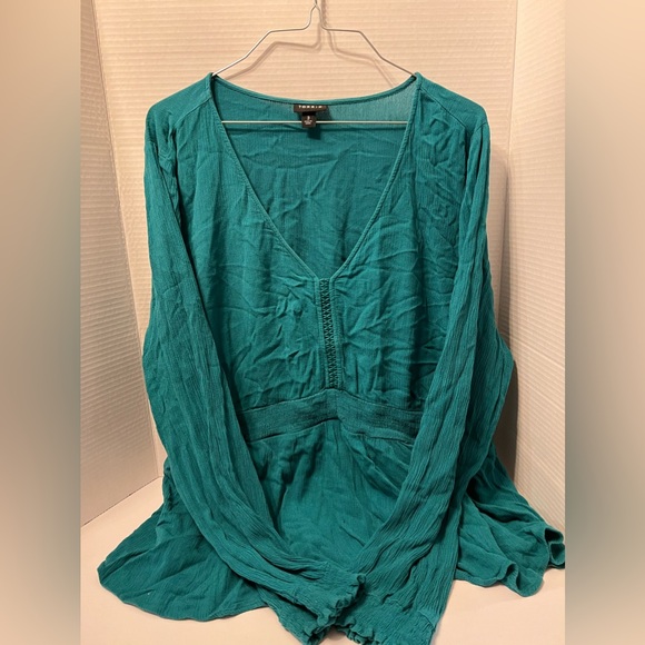 Torrid Size 3 Emerald Green Blouse - Picture 4 of 6
